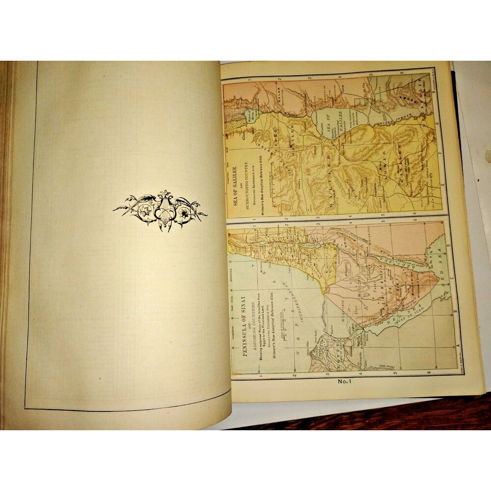 Antique WILMORE'S NEW ANALYTICAL REFERENCE BIBLE - 1904. Very Good-Fine Cond - Picture 8 of 16